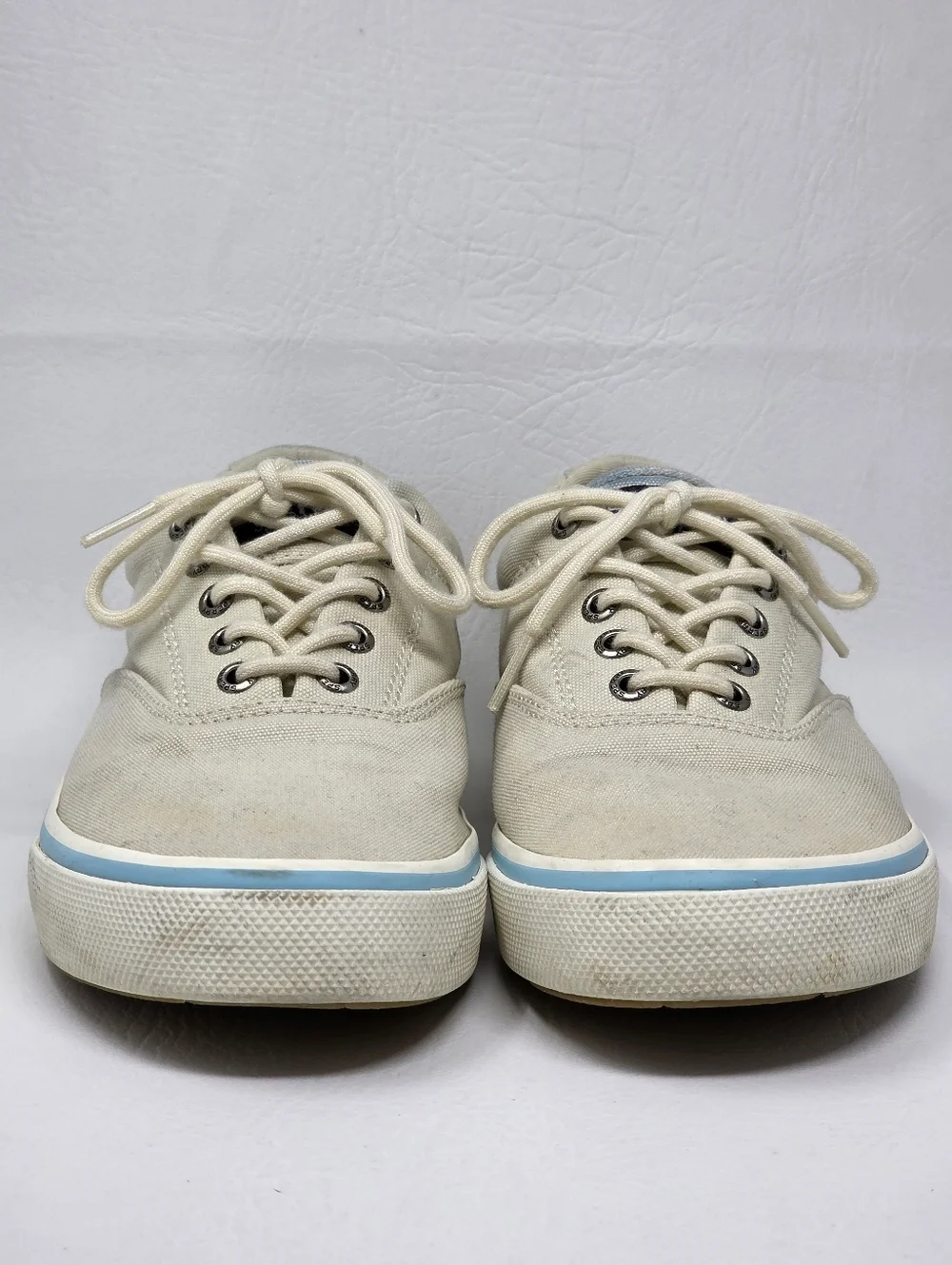 Sperry Striper II CVO Men's Size 8.5 White Canvas Top Sider Sneaker Pre-owned